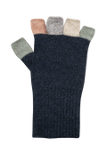 Multi Coloured  super warm Fingerless Glove KC812
