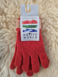 Possum Merino Glove with Silk super soft and extra warm for Raynauds KC688
