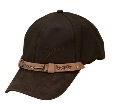 Equestrian waterproof leather trim Cap KC1482