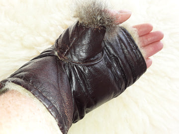 Fingerless Possum Mitts with Thumbs for pain relief/ single hand or pair