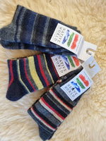 Possum Merino superwarm striped mens socks KC206
