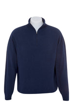 KC336 stylish 1/4 zip luxury possum merino silk sweater