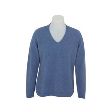 Vee Neck Plain Sweater KC396