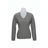 Vee Neck Plain Sweater KC396