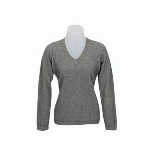 Vee Neck Plain Sweater KC396