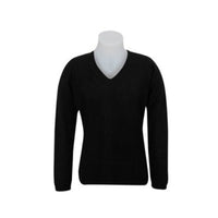Vee Neck Plain Sweater KC396