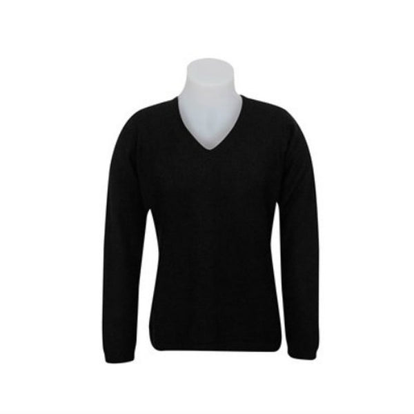 Vee Neck Plain Sweater KC396