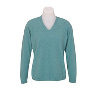 Vee Neck Plain Sweater KC396