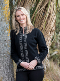 Koru Zip superwarm possum merino jacket KC080