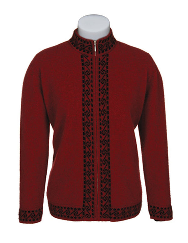 Koru Zip superwarm possum merino jacket