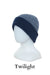 Striped double -Layer Reversible  Possum merino beanie KC397