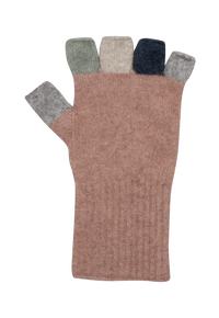 Multi Coloured  super warm Fingerless Glove KC812