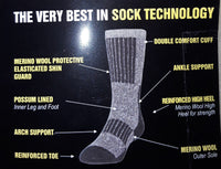 "Gumboot" extra warm possum Boot Socks KC1101