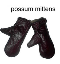 Possum Fur and Leather Mittens for damaged or cold hands/ single hand or pair